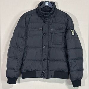 Sisley Men's Black Puffer Jacket